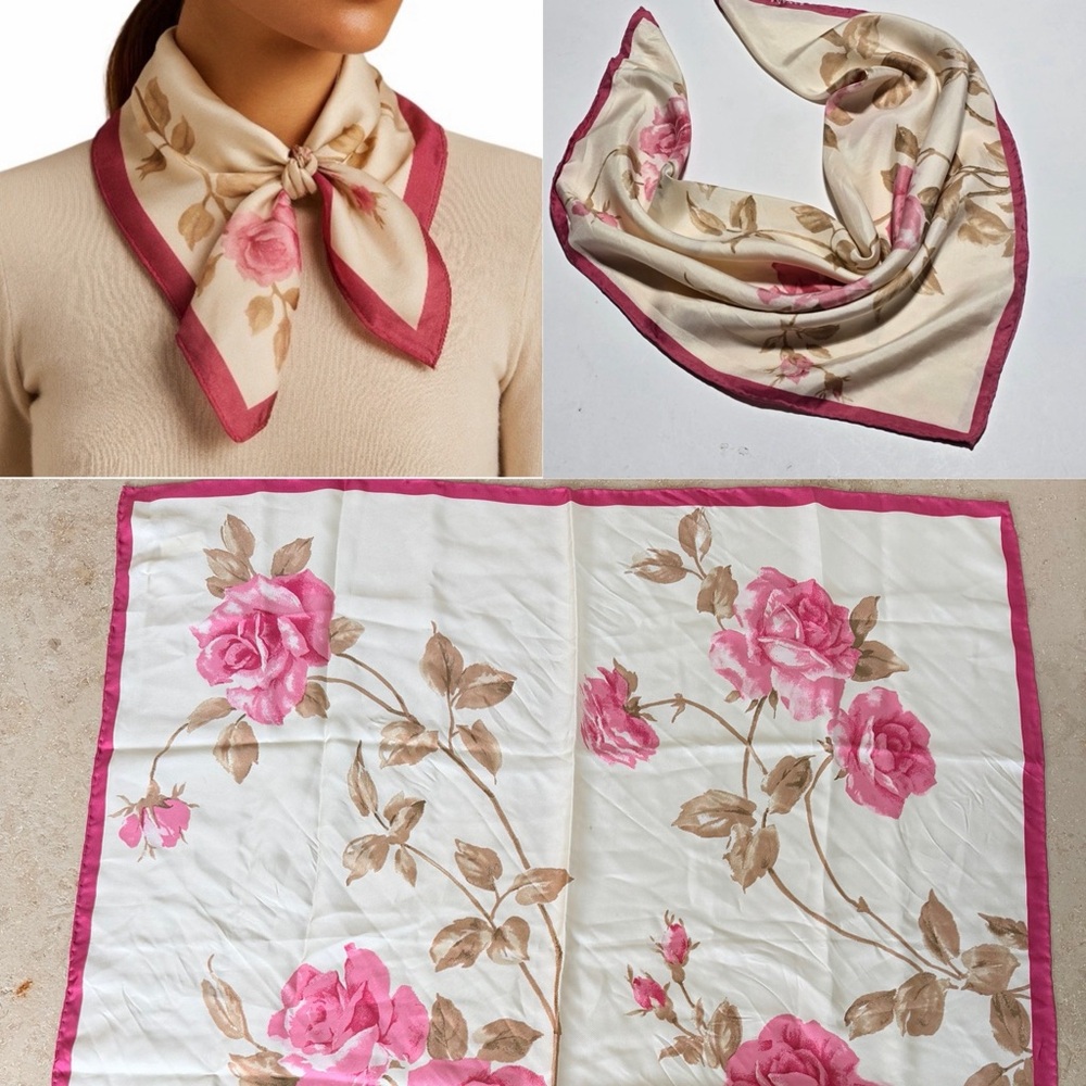 Banana Republic Floral Silk Scarf